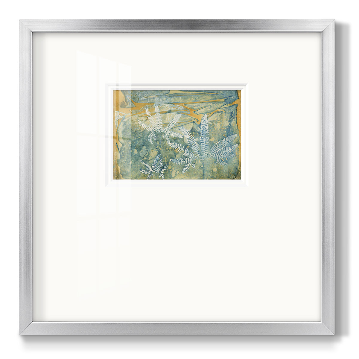 Floating Ferns - Double Matboard Framed Print