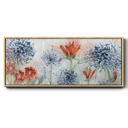 Tiger Lily Field - Floater Framed Canvas Print