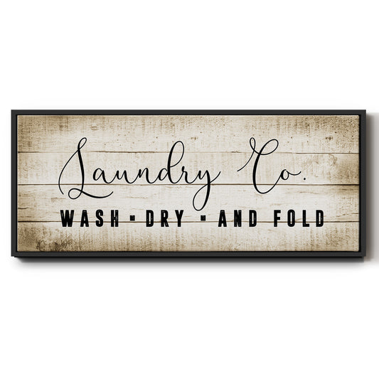 Laundry Co. - Floater Framed Canvas Print