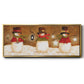 Top Hat Snowmen - Floater Framed Canvas Print