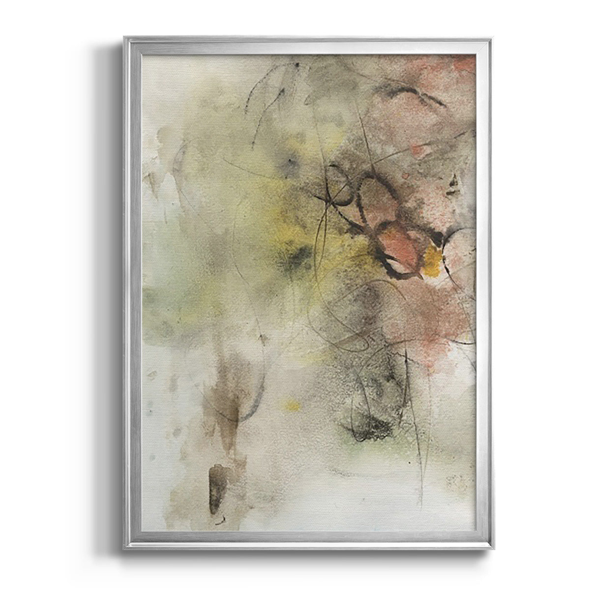 Soft Inspiration III - Modern Framed Canvas Print