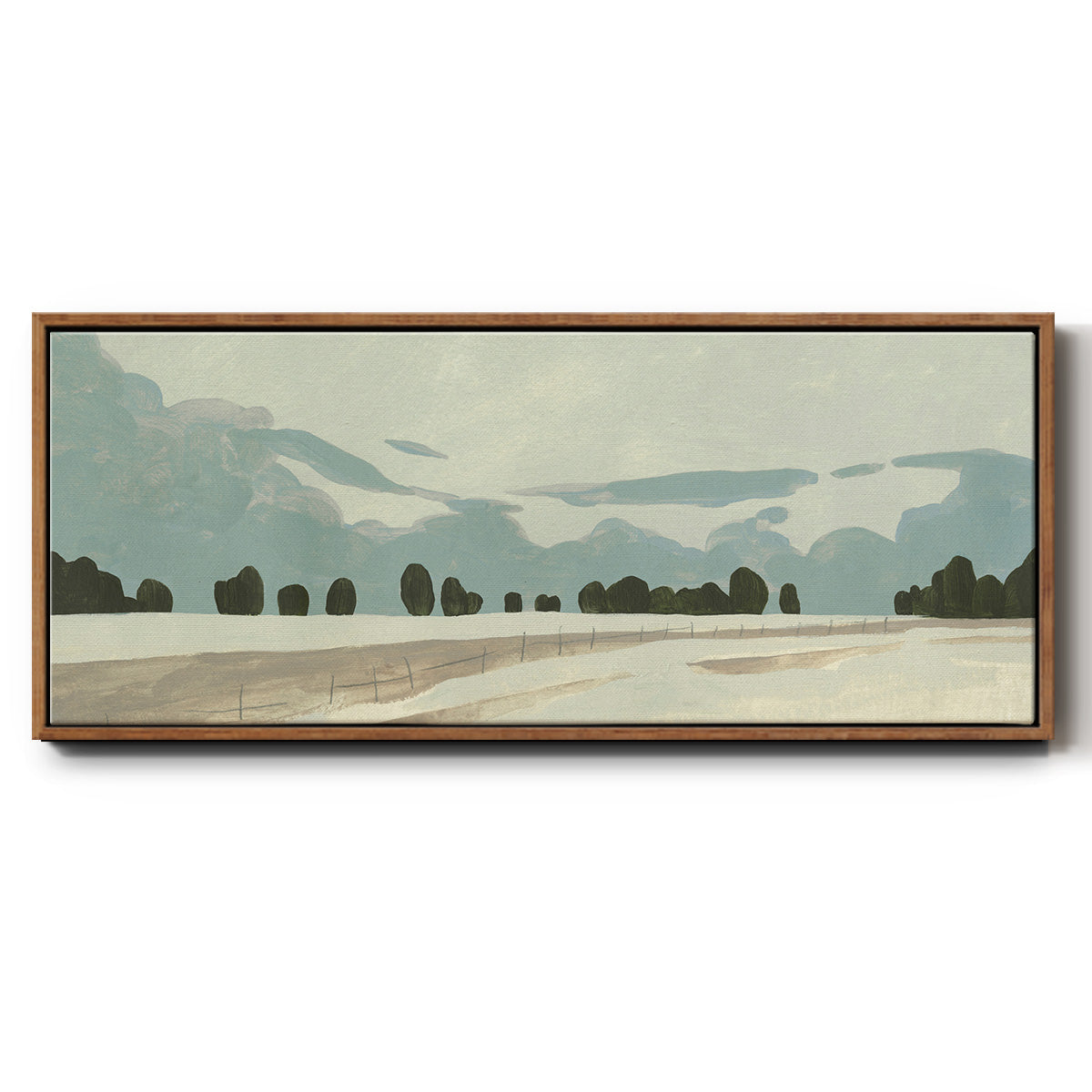 Farmland Study IV - Floater Framed Canvas Print