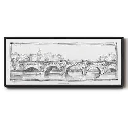 Pont Neuf - Floater Framed Canvas Print
