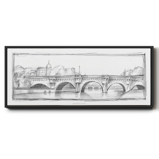 Pont Neuf - Floater Framed Canvas Print