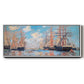 The Sea, Port in Amsterdam, 1874 - Floater Framed Canvas Print