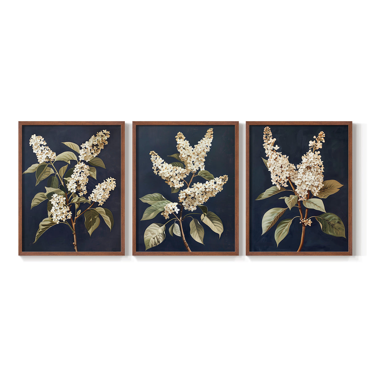 Floral Study Series LII - Restickable Framed Art Set