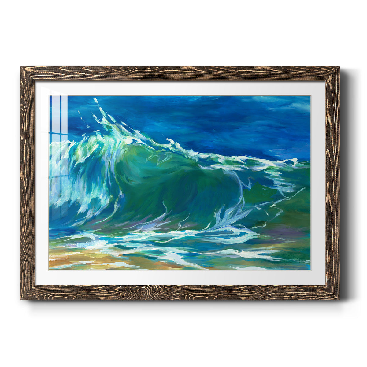 Green Flash - Barnwood Framed Art Print