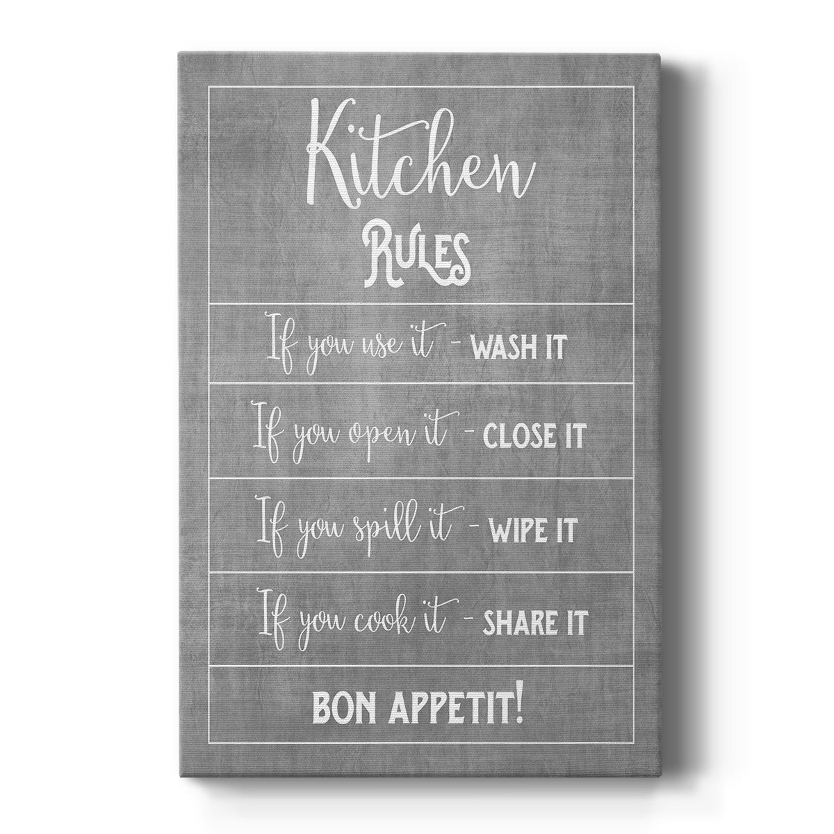 Bon Appetit Premium Gallery Wrapped Canvas - Ready to Hang