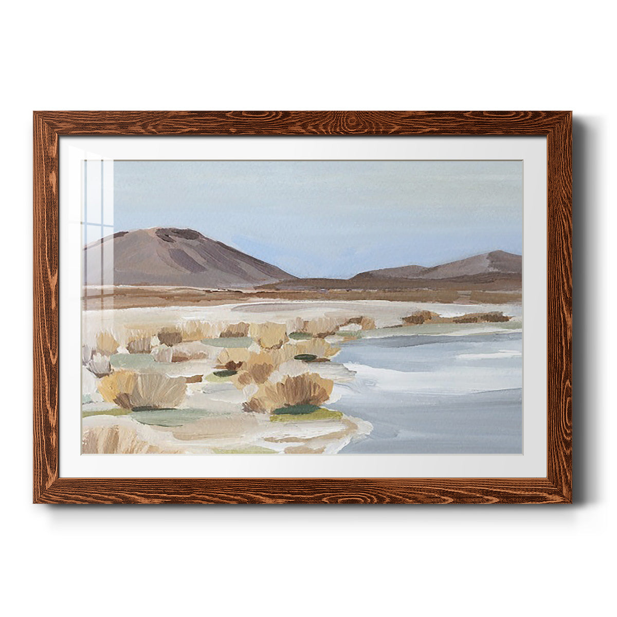 Desert Oasis Study II - Barnwood Framed Art Print