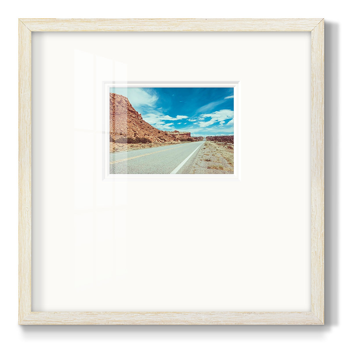 New Mexico Drive II - Double Matboard Framed Print
