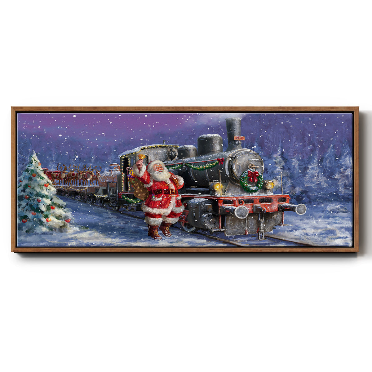 All Aboard - Floater Framed Canvas Print
