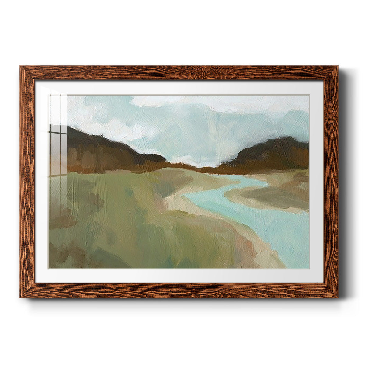Coldwater Hills I - Barnwood Framed Art Print