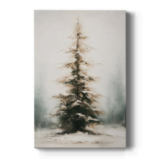 Night of Pearled Fir - Canvas Art Print