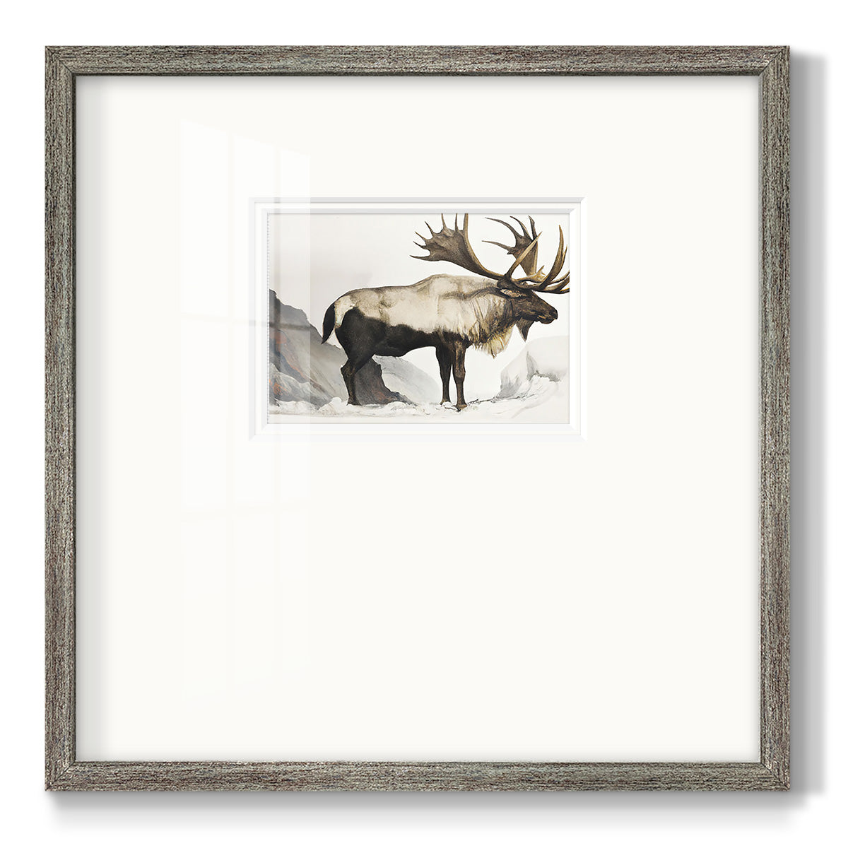 Elk Mounrtain Premium Framed Print Double Matboard