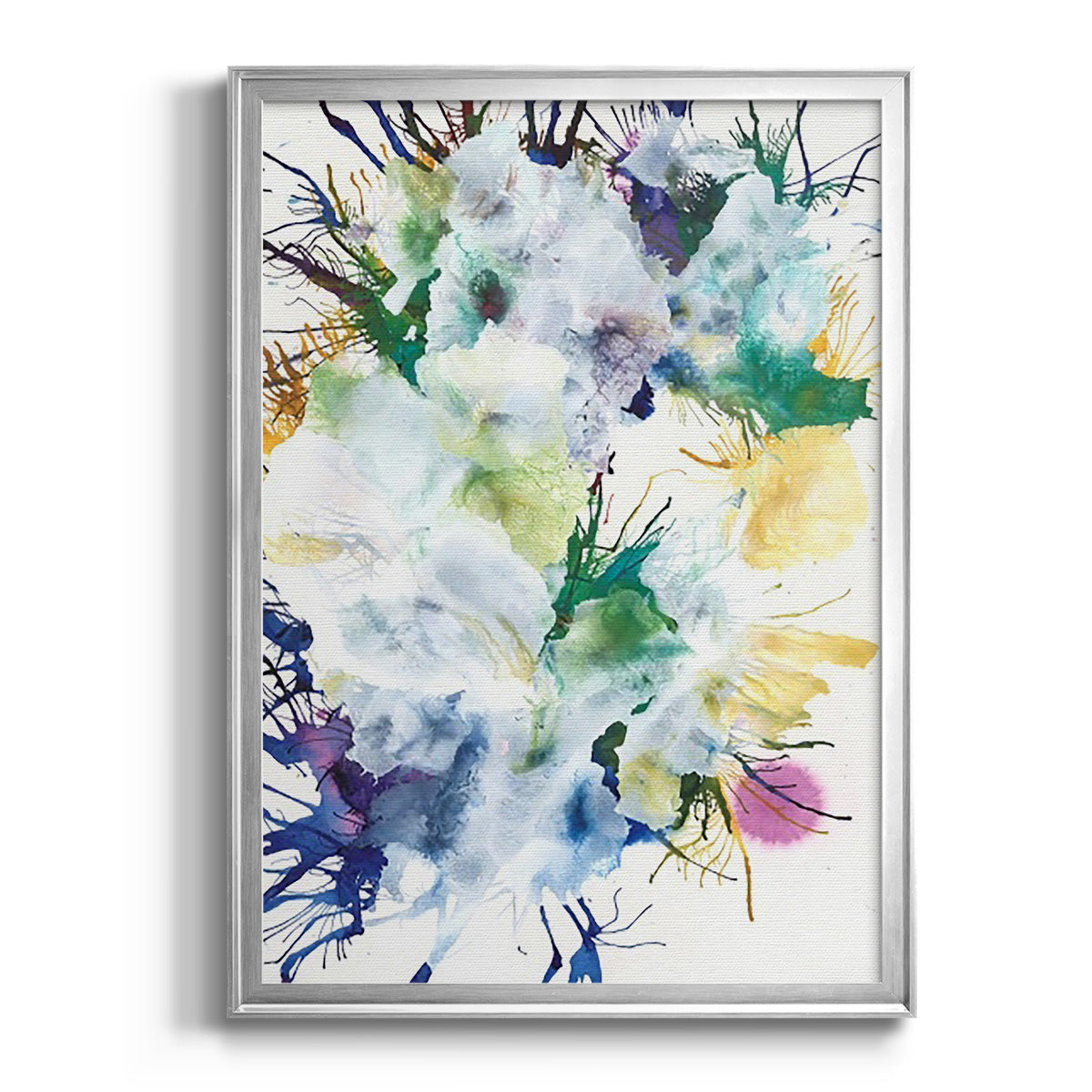 Like An Iris II - Modern Framed Canvas Print