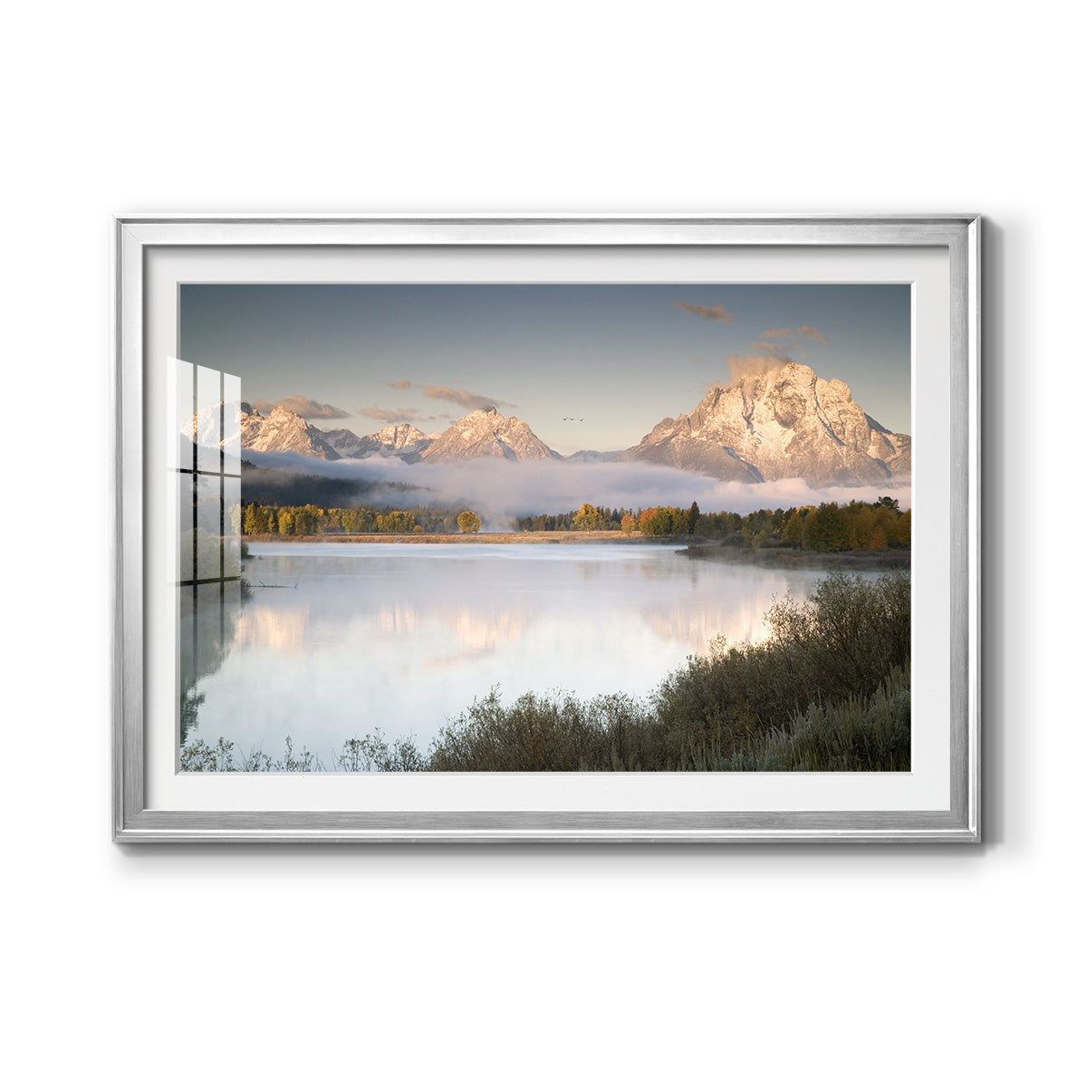 Snake River Fog - Modern Framed Art Print