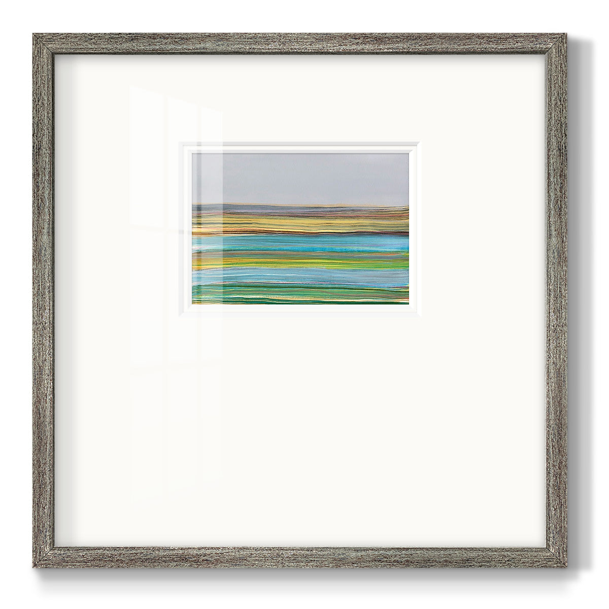 Parallel Striae I Premium Framed Print Double Matboard