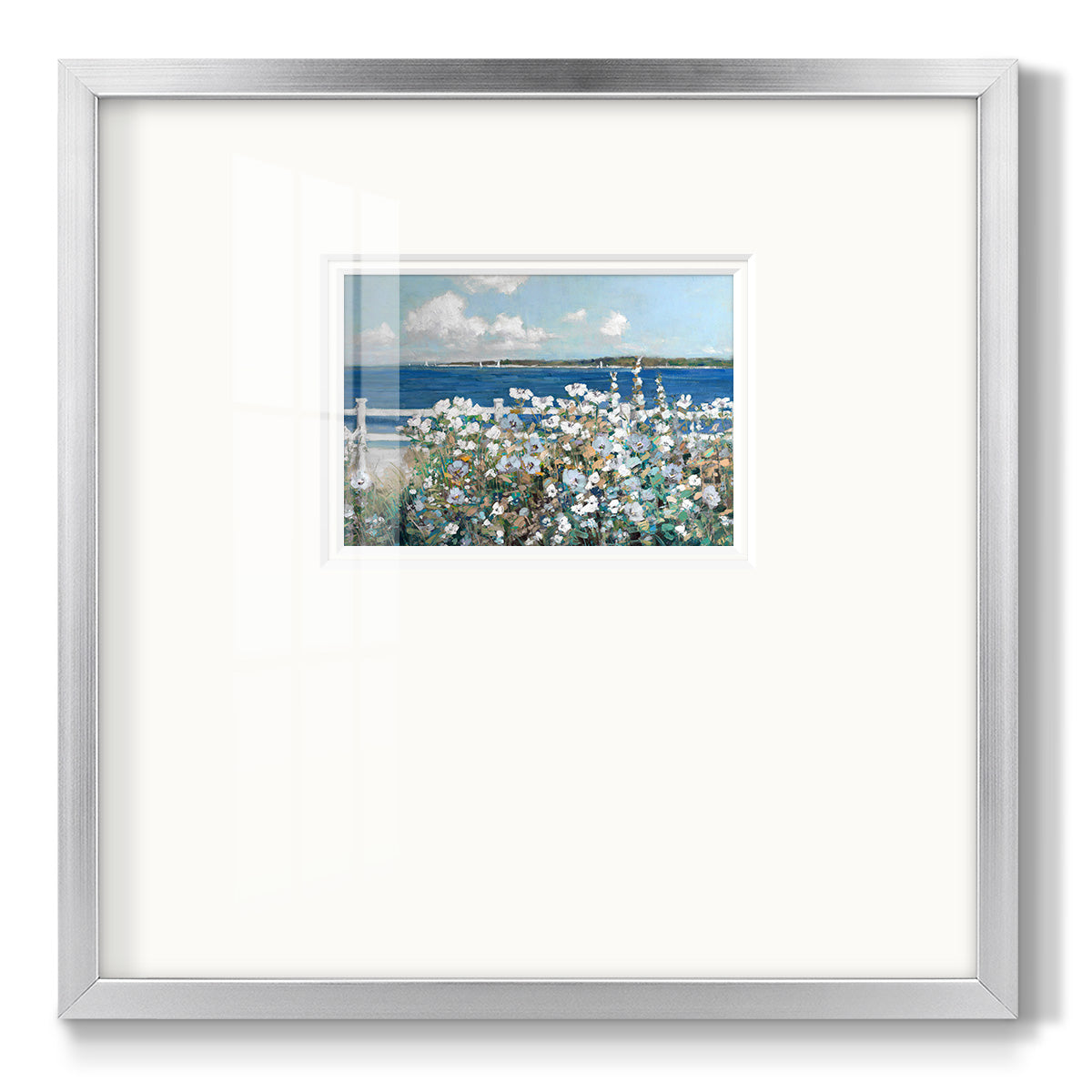 Bayside Garden - Double Matboard Framed Print