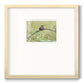 Resting Sparrow- Premium Framed Print Double Matboard