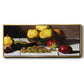 Still Life with Pears and Grapes, 1867 - Floater Framed Canvas Print