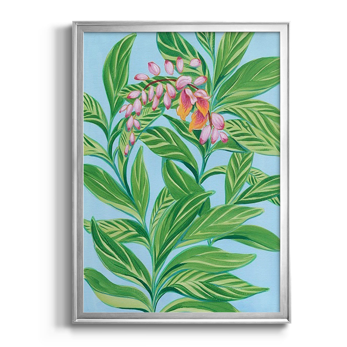 Tropical Shell Ginger I - Modern Framed Canvas Print