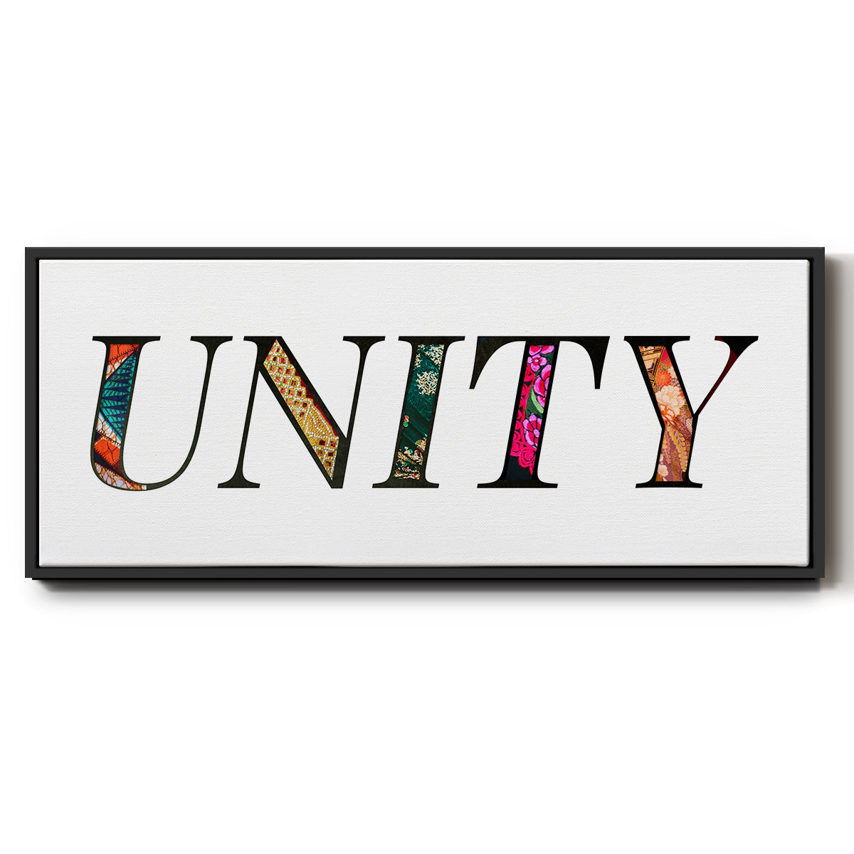 Unity - Floater Framed Canvas Print
