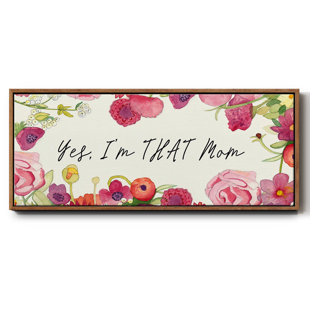 You Da Mom Collection D - Floater Framed Canvas Print