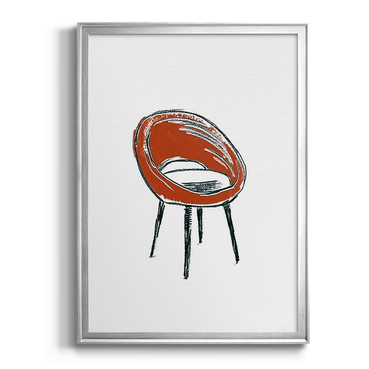 Take a Seat V - Modern Framed Canvas Print