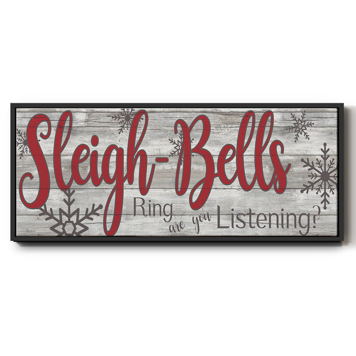 Sleigh Bells - Floater Framed Canvas Print