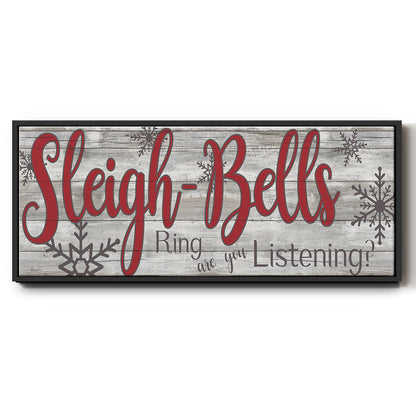 Sleigh Bells - Floater Framed Canvas Print