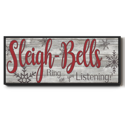 Sleigh Bells - Floater Framed Canvas Print