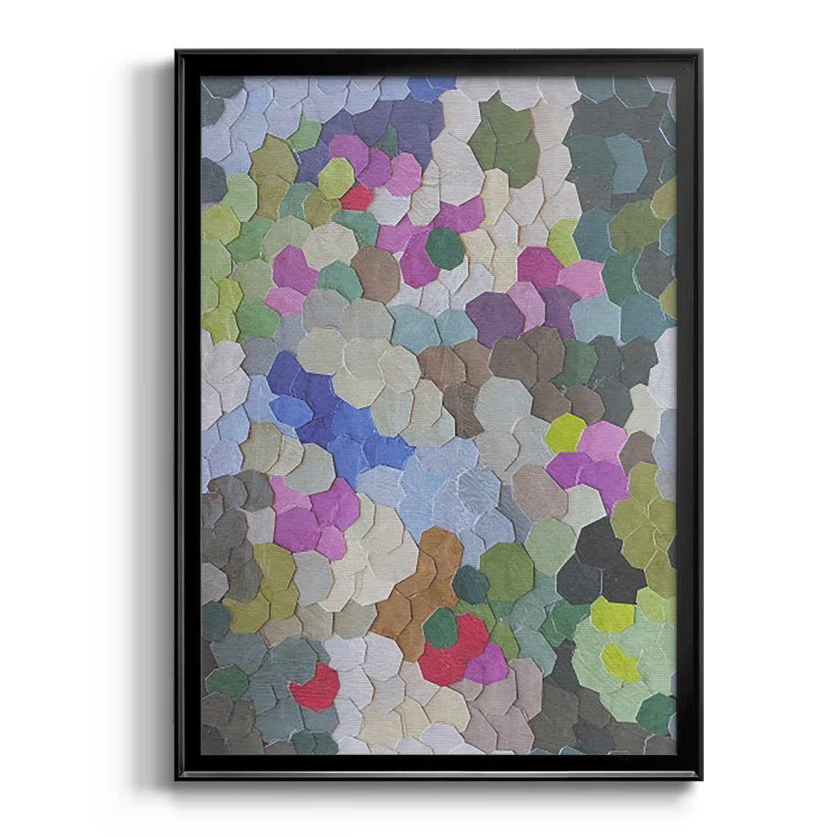 Monaco Hill Garden - Modern Framed Canvas Print