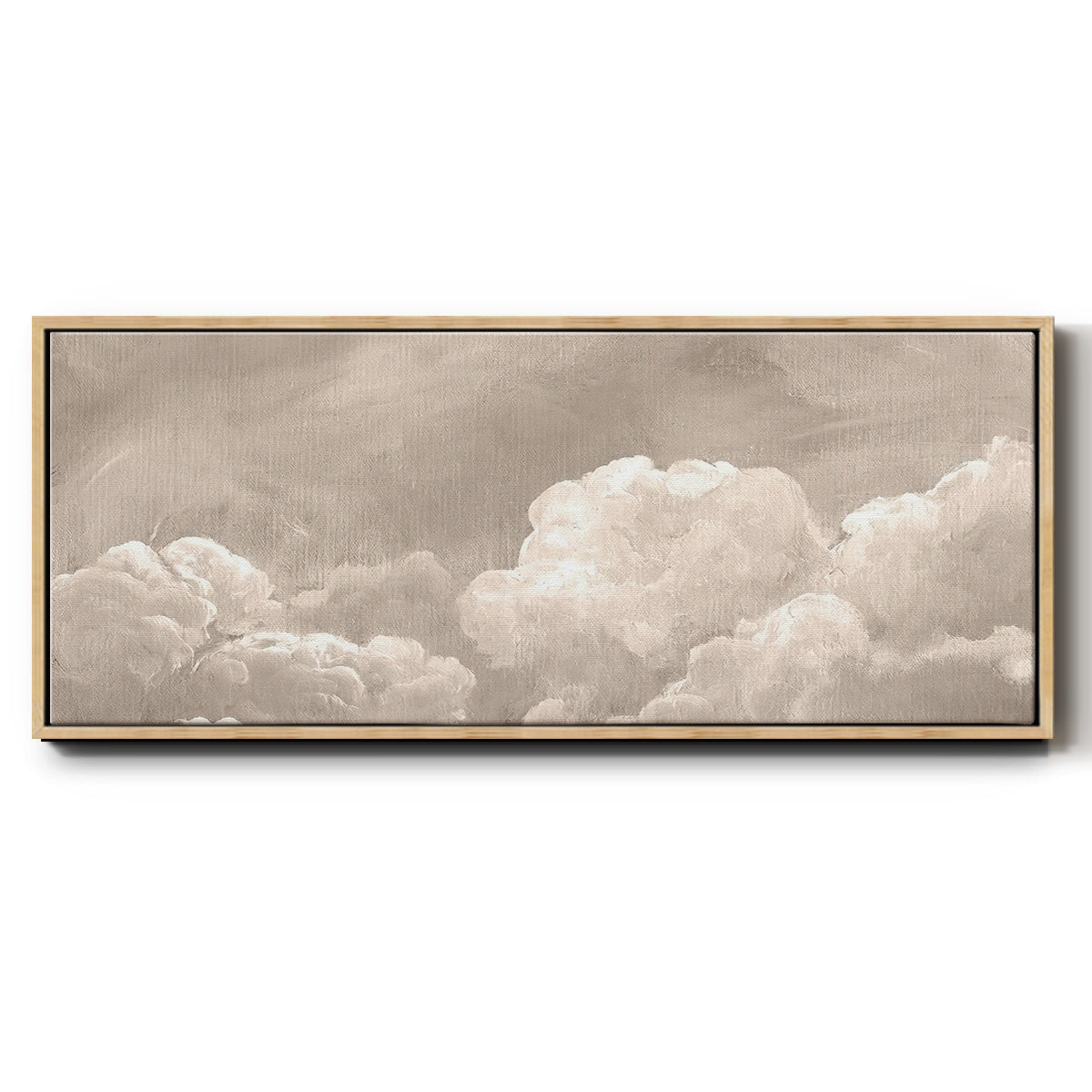 Painted Clouds I - Floater Framed Canvas Print