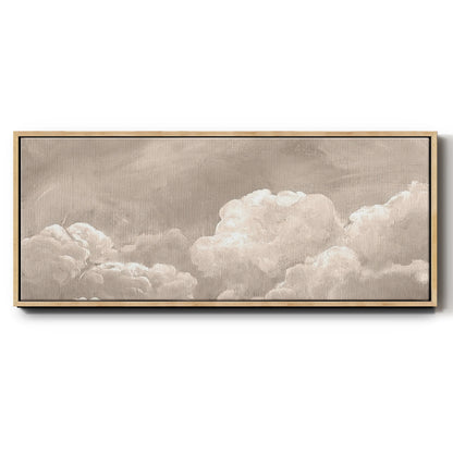 Painted Clouds I - Floater Framed Canvas Print