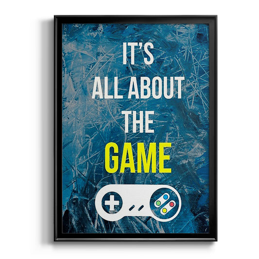 Gamer at Play IV - Modern Framed Canvas Print
