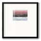 Sunset Snowfall II - Double Matboard Framed Print