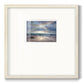 Aqua Blue Morning Premium Framed Print Double Matboard