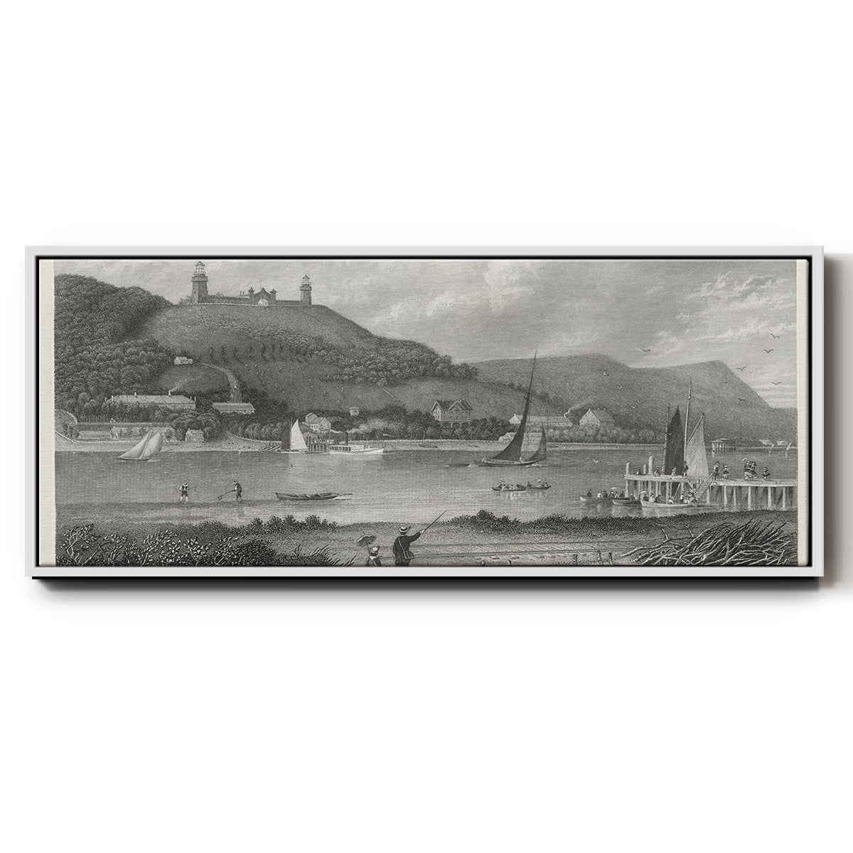 The Highlands of the Neversink - Floater Framed Canvas Print