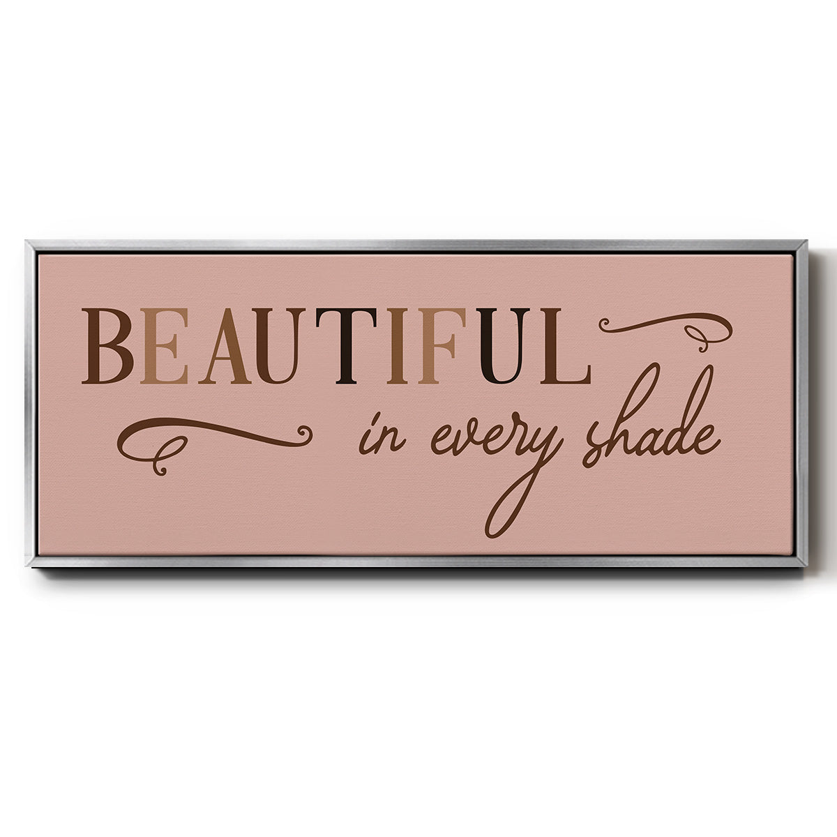 Every Shade - Floater Framed Canvas Print