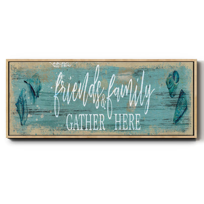 Friends and Family - Floater Framed Canvas Print