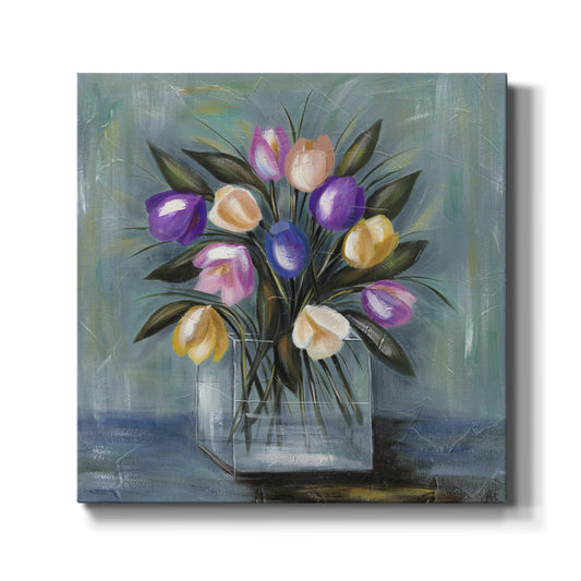 Mixed Pastel Bouquet II - Canvas Art Print