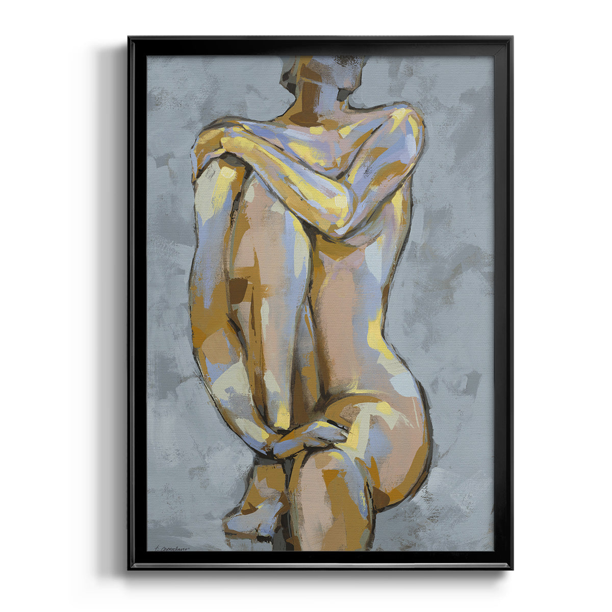 Grey Maiden I -  Framed Canvas Print