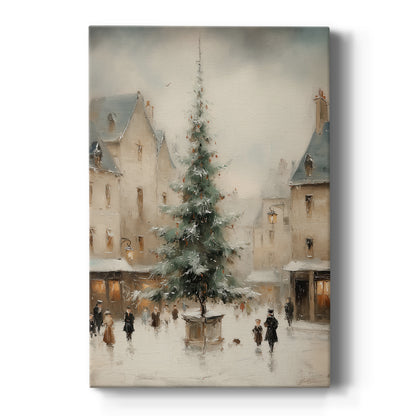 Tinsel-Gold Candle at Dawn - Canvas Art Print