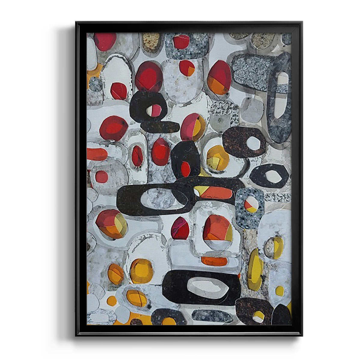 Fruit Collage I - Modern Framed Canvas Print