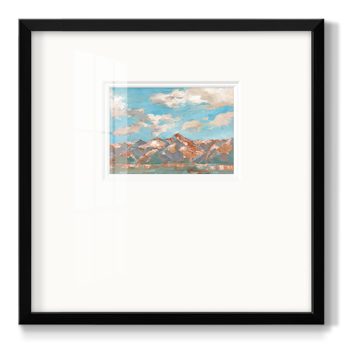 Pastel Western Vista II - Double Matboard Framed Print