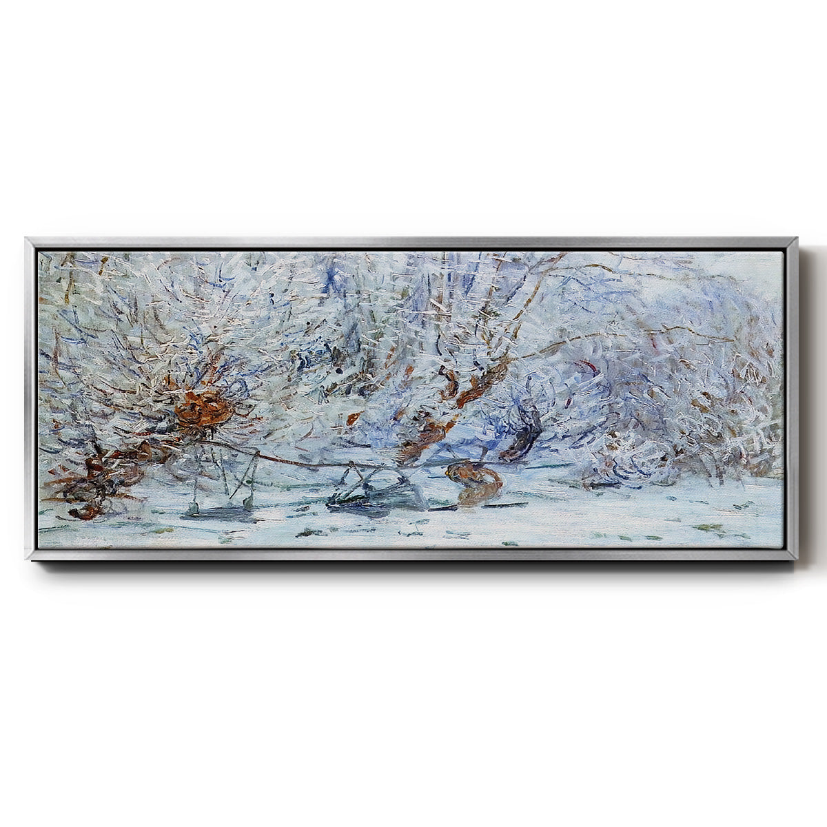The Frost, 1885 - Floater Framed Canvas Print