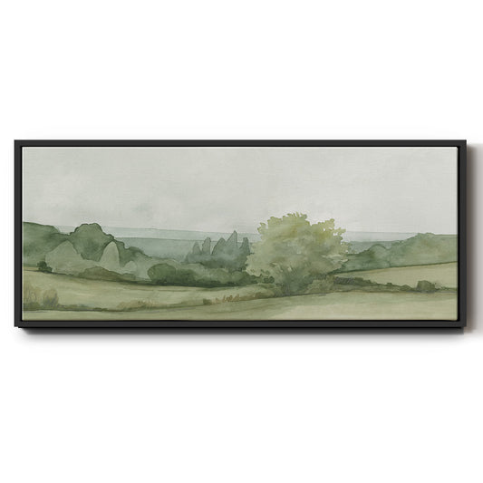 Vintage Landscape Sketch II - Floater Framed Canvas Print