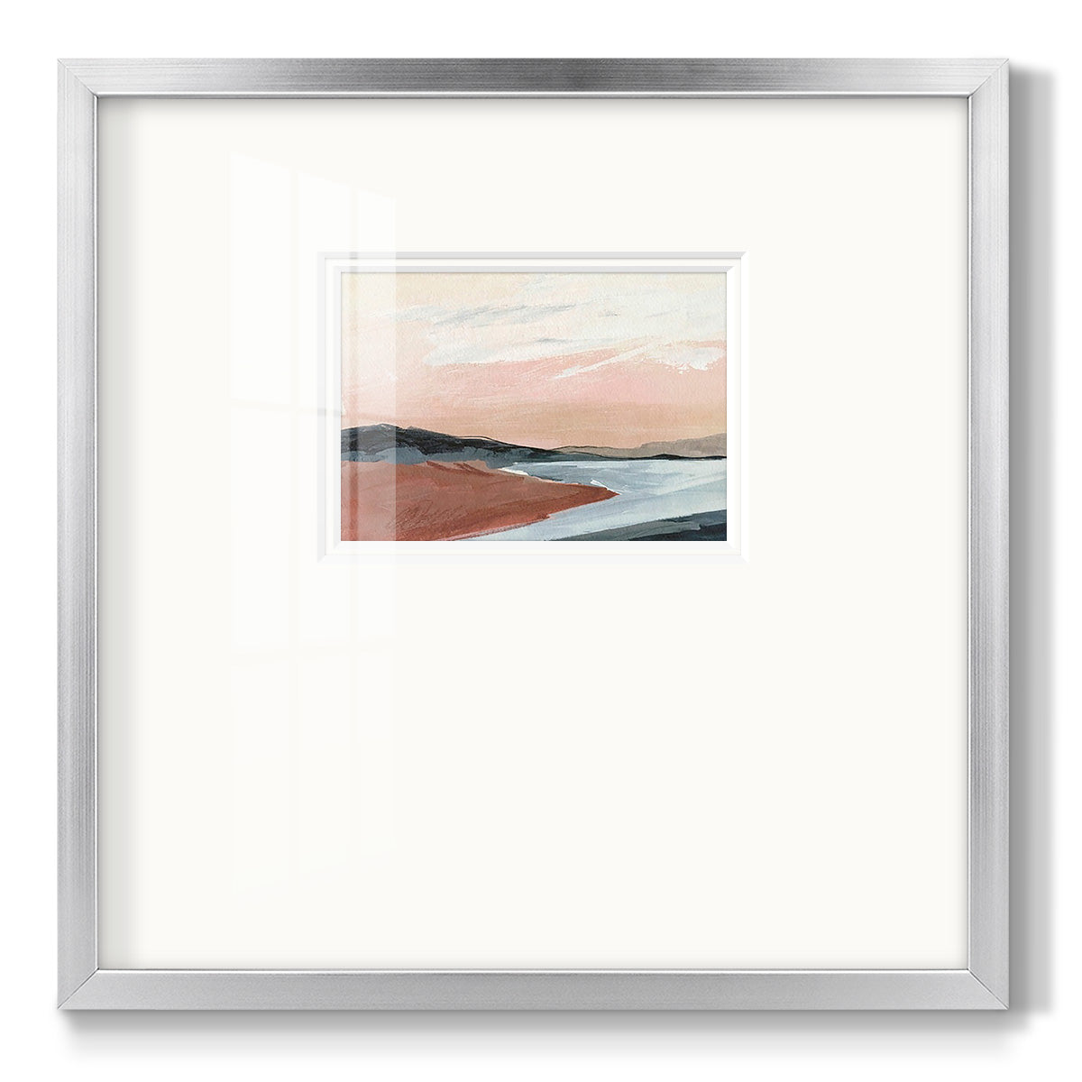 Paynes Coast I Premium Framed Print Double Matboard