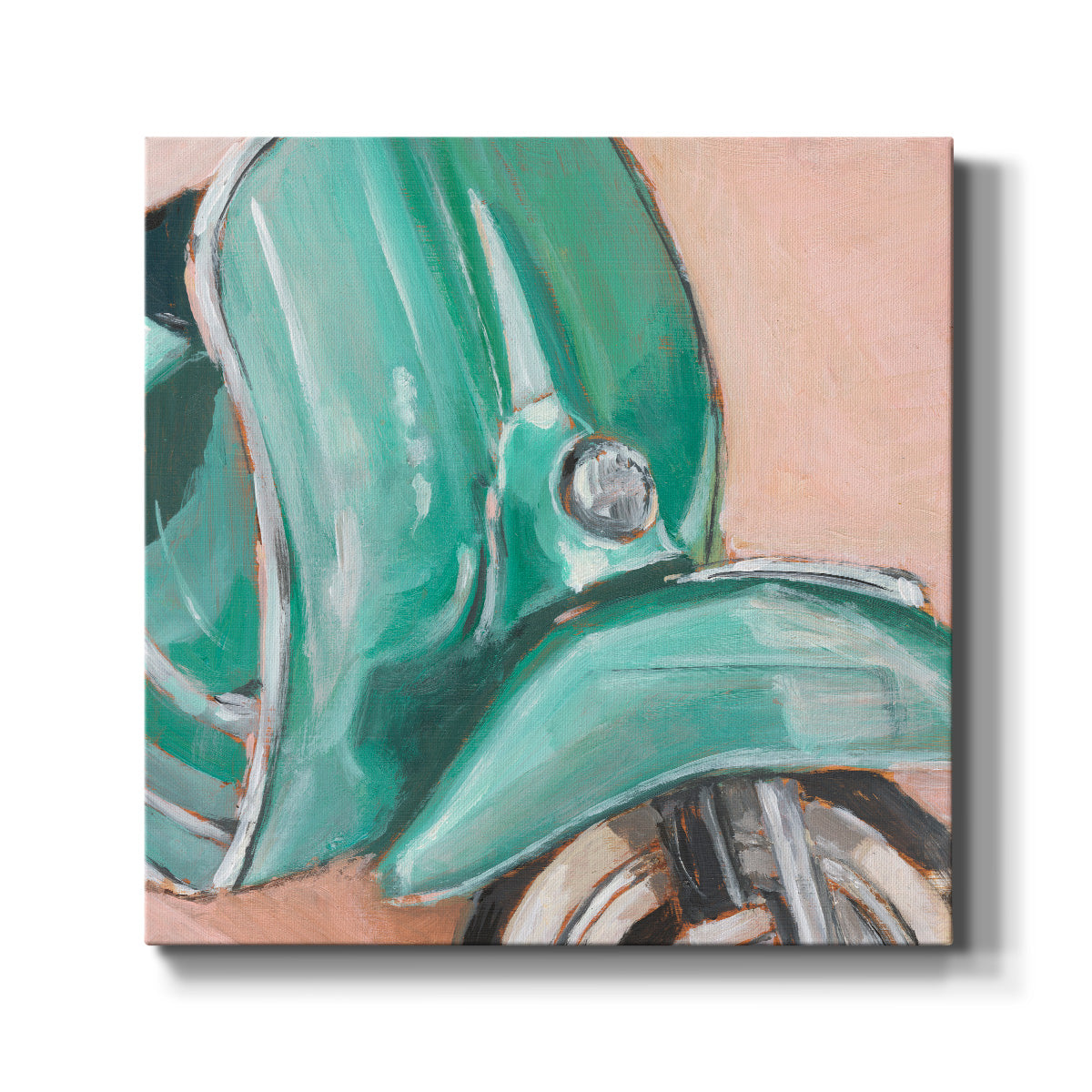 Retro Scooter IV-Premium Gallery Wrapped Canvas - Ready to Hang