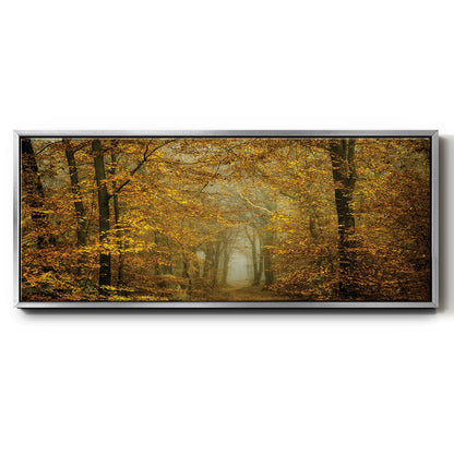 Soon Fall Leaves - Floater Framed Canvas Print